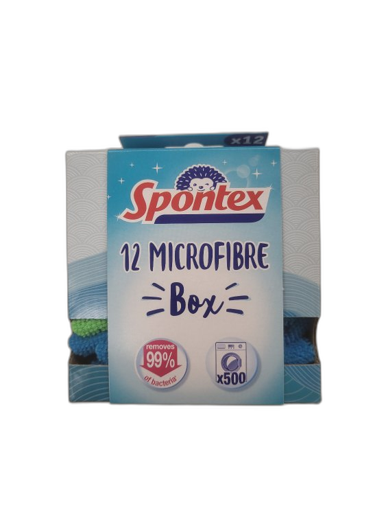 Spontex 12 Microfibre BOX