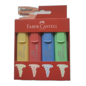 Textmarker Faber Castell  4er  pastell