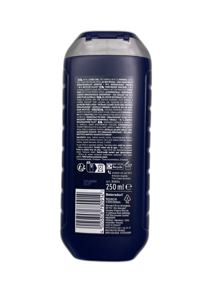 Nivea Men Power 3 in 1 Fresh Effect 250ml – Bild 3