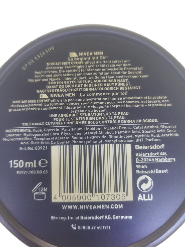 Nivea Men Creme 150ml – Bild 4