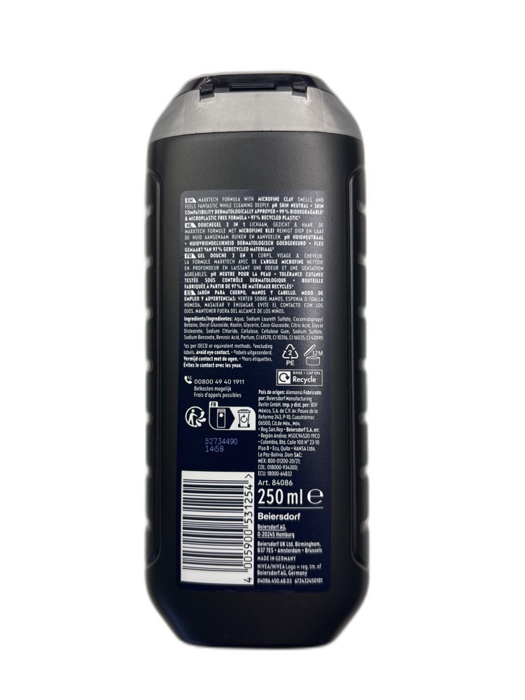 Nivea Men 3 in 1 Deep Clean 250ml – Bild 3