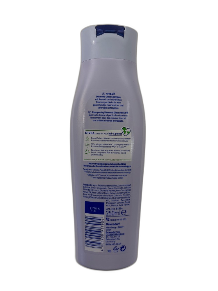 Nivea Diamond Gloss Shampoo 250ml – Bild 3