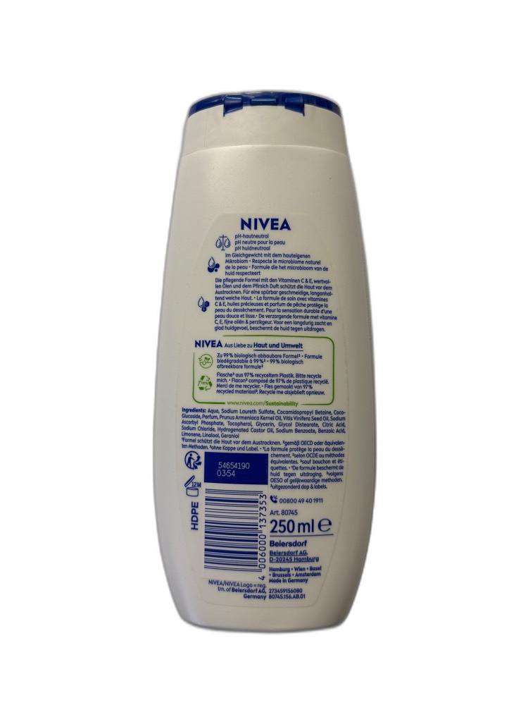 Nivea Peach & Apricot Seed Oil 250ml – Bild 3