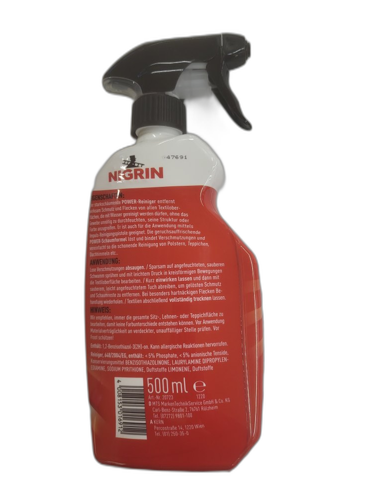 Nigrin Textil-Reiniger 500ml – Bild 4