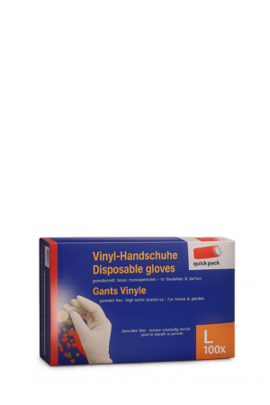 Vinyl Handschuhe L