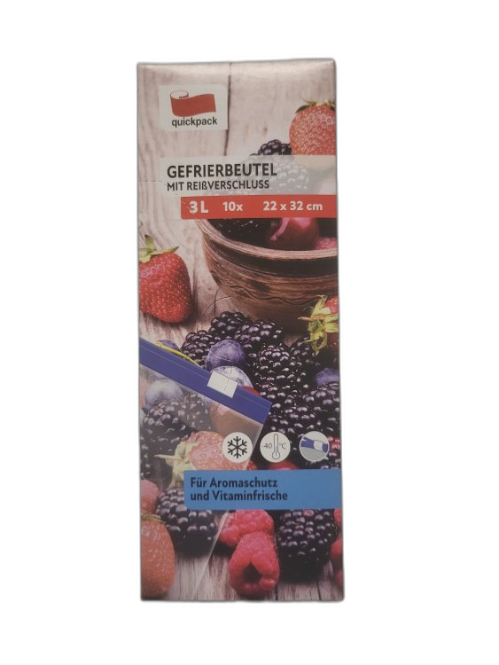Gefrierbeutel 3L, 10 Stk, 22x32cm