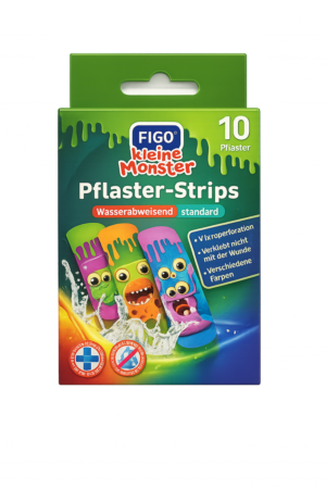 Kinder-Pflaster 10erKleine Monster