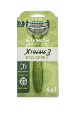 Wilkinson X-Treme3 Eco Green + 4 Klingen