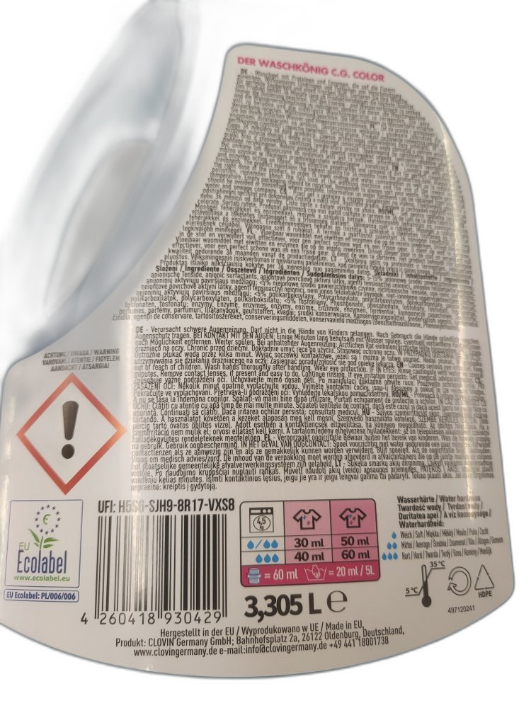 Der Waschkönig Gel 110WL Color – Bild 4