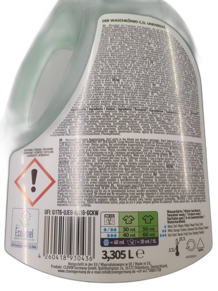 Der Waschkönig Gel 110WL Universal – Bild 4