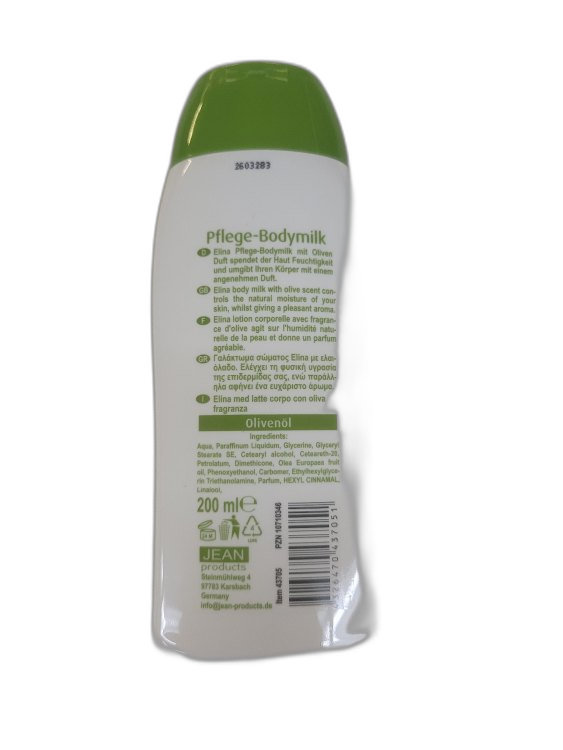 Elina Grüne Olive Bodymilk 200ml – Bild 3