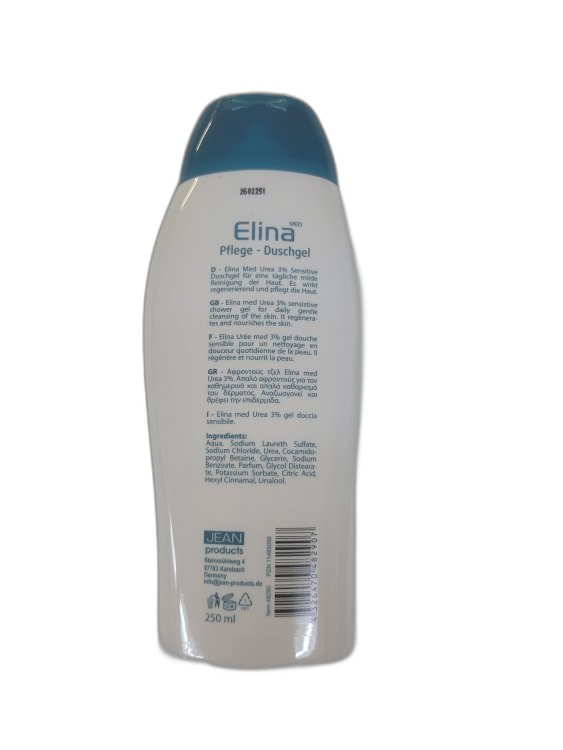 Elina Urea 3% Sensitive 250ml Duschgel – Bild 3