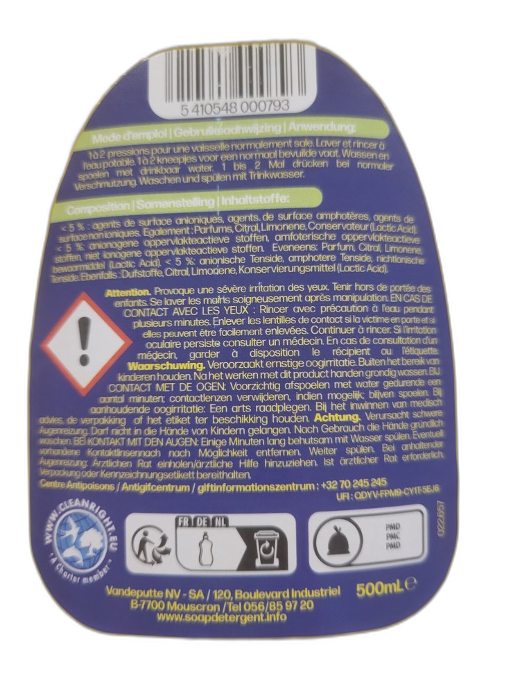 Supero Lemon Spülmittel 500ml – Bild 4