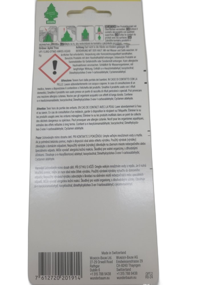 Wunderbaum Lufterfrischer Grüner Apfel – Bild 4