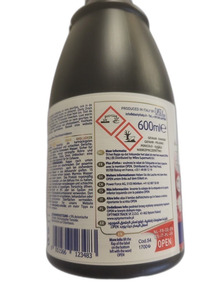 Dasty Abflussreiniger 600ml – Bild 4
